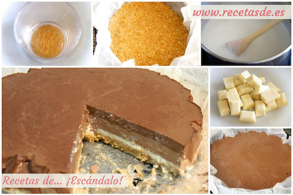 Preparar tarta de tres chocolates paso a paso