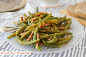 Judías verdes con jamón