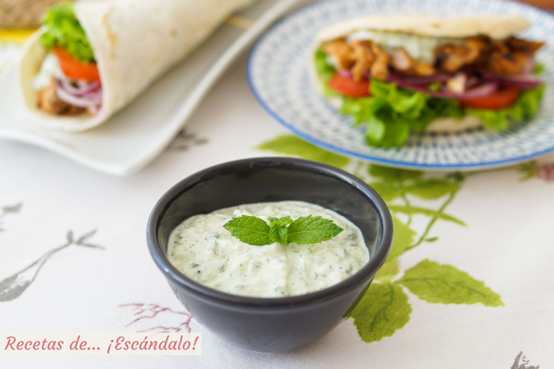 Salsa tzatziki griega