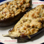 Berenjenas rellenas de pollo