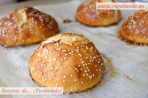 Pan de hamburguesa casero