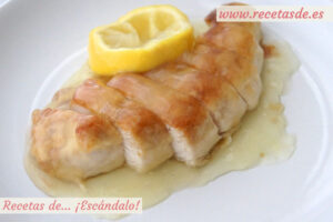 Pollo al limón estilo chino