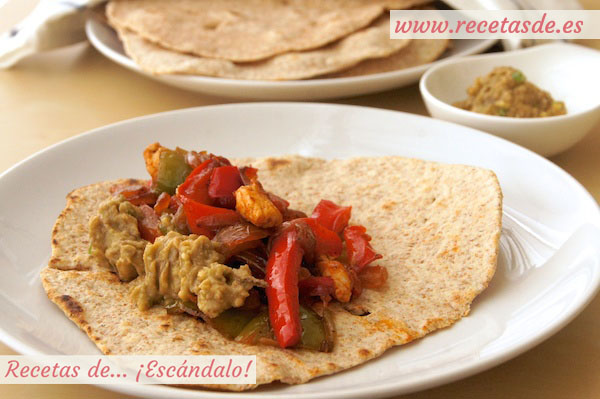 Fajitas de pollo mexicanas