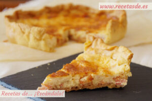 Quiche Lorraine, la receta original, muy fácil