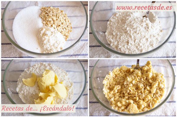 Cómo hacer crumble de fresas