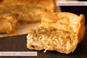 Quiche Lorraine con cebolla: la quiche alsacienne