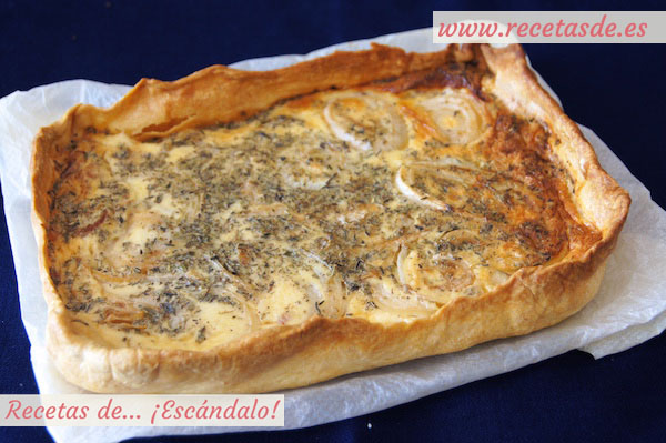 Receta de quiche lorraine con cebolla