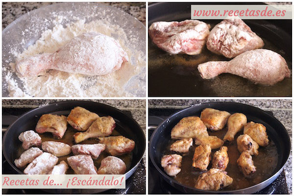 Cómo preparar pollo en pepitoria. Receta tradicional
