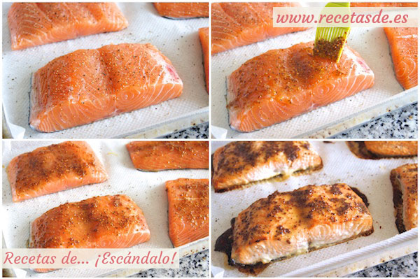 Cómo hacer salmón al horno con salsa de mostaza y miel