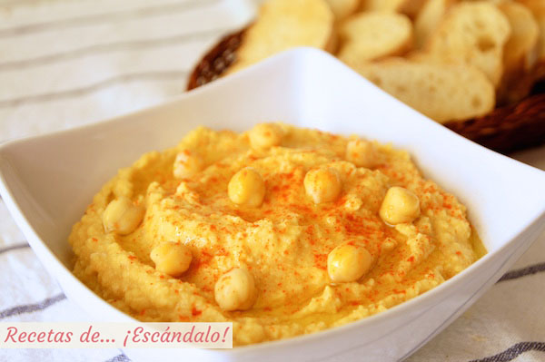 Hummus o crema de pure de garbanzos