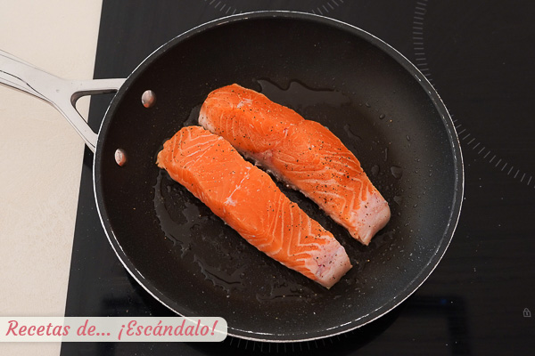 Salmon fresco a la plancha