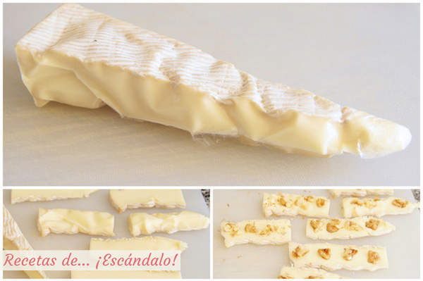 Receta de queso brie con nueces