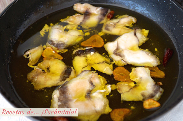 Receta de cocochas o kokotchas al ajillo
