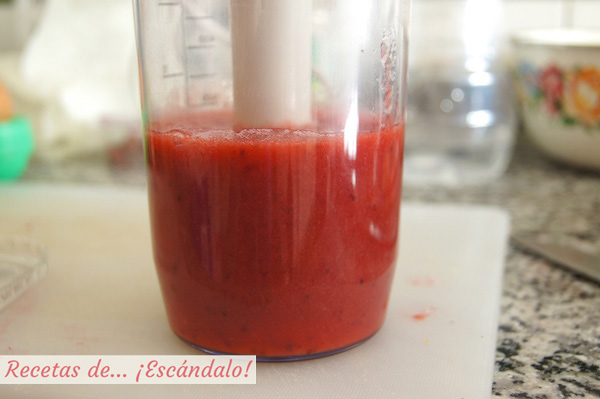 Receta de coulis de fresa
