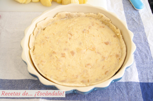 Masa quebrada con crema pastelera