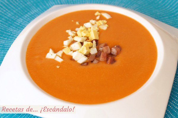 Receta salmorejo cordobes tradicional