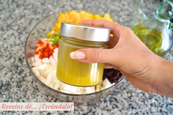 Salpicon de marisco y su vinagreta