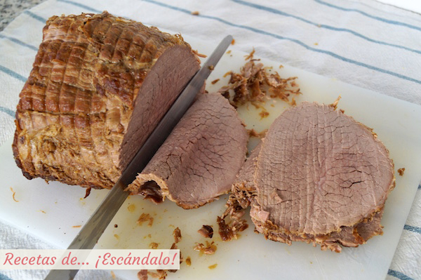 Redondo de ternera en lonchas