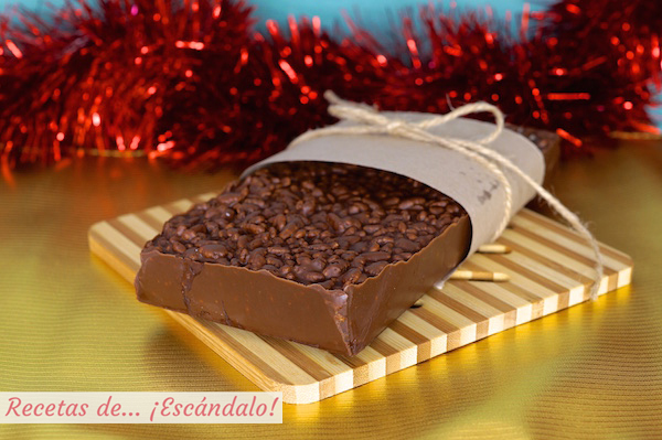 Receta de turron de chocolate