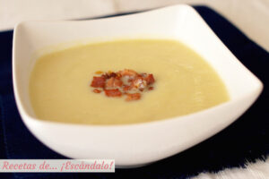 Crema de puerros. Receta saludable