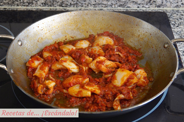 Sepia para la paella de marisco