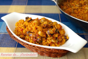 Arroz con calamares, fácil y muy rico