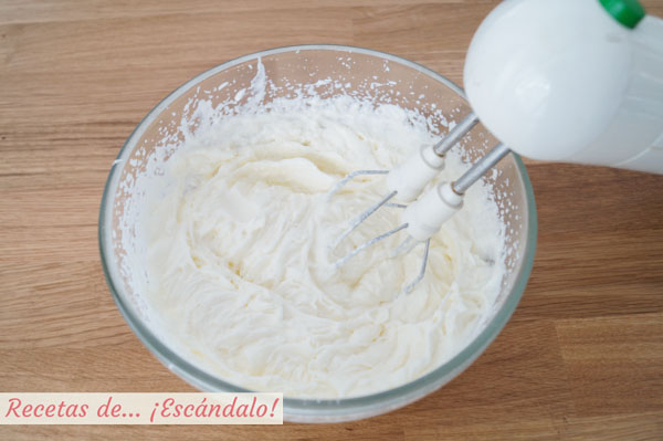Relleno de la tarta de oreo y queso