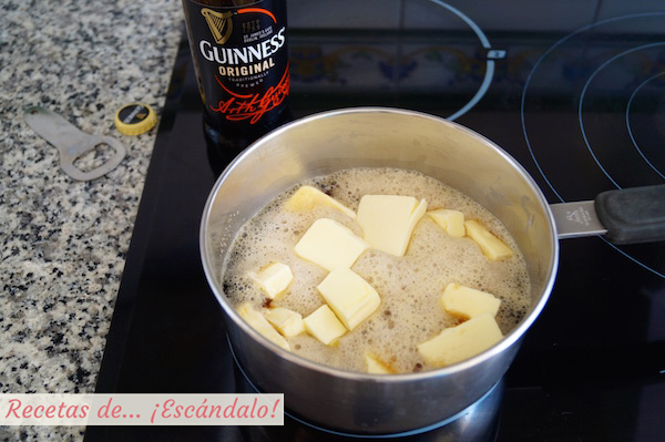 Cerveza negra y mantequilla