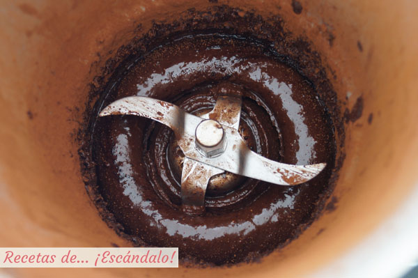 Crema de cacao y avellanas