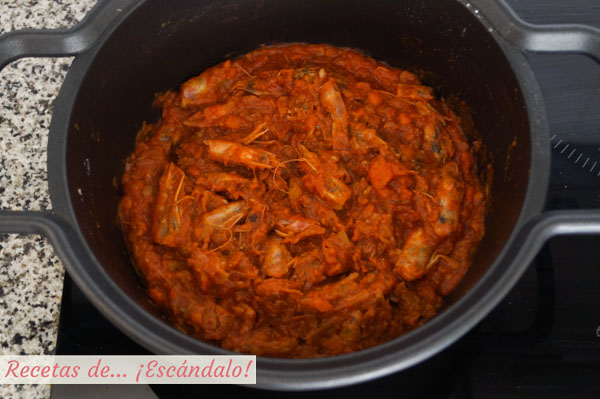 Crema de langostinos