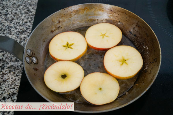 Manzanas a la plancha