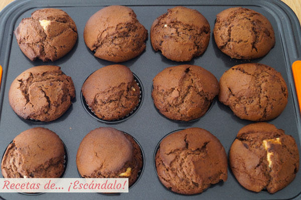 Muffins de chocolate caseros