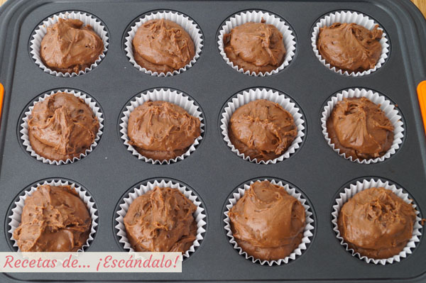 Muffins de chocolate