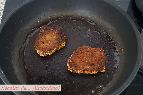 Pan frito y tostado