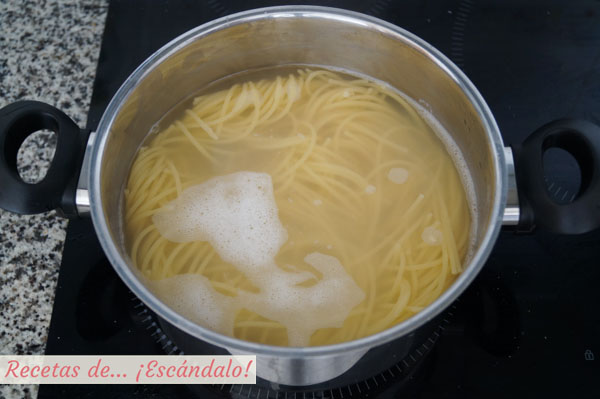 Como cocer espaguetis o pasta