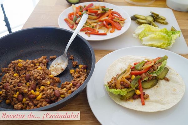 Como hacer burritos con carne