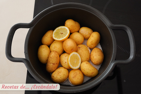 Ingredientes papas arrugadas canarias caseras