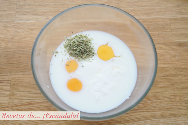 Huevos con nata y leche