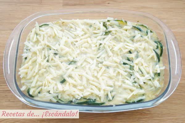 Pastel de calabacin y cebolla