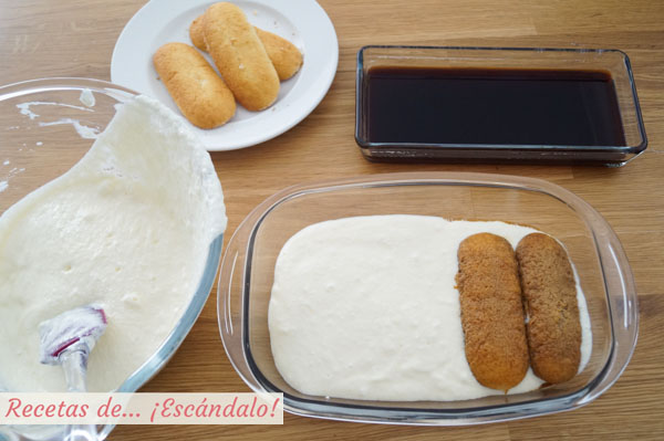 Receta de tiramisu casero con queso mascarpone