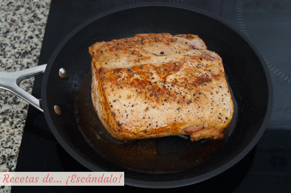 Como sellar lomo de cerdo