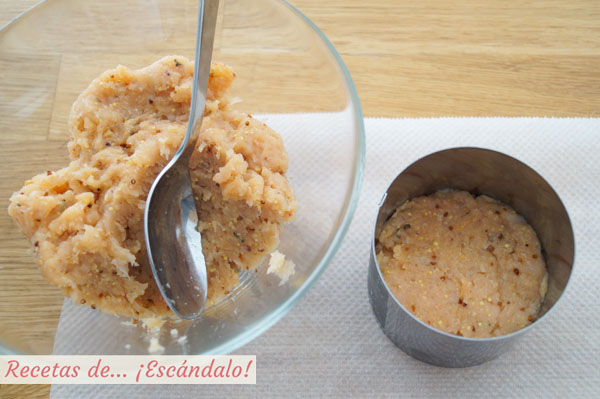 Masa para hamburguesas de pollo