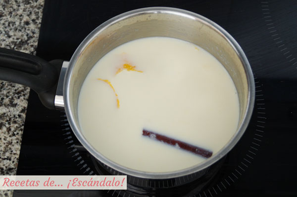 Leche infusionada para torrijas