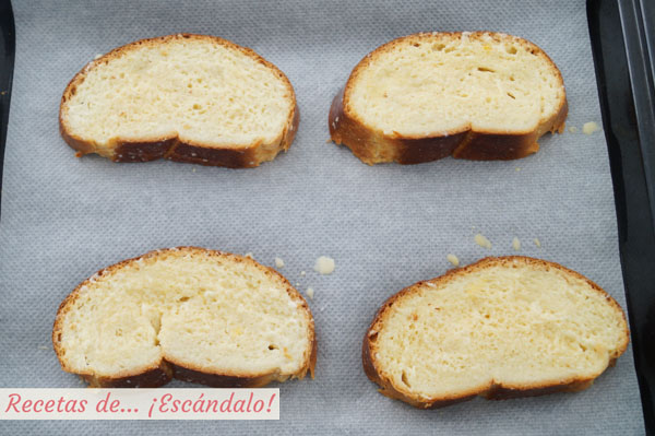 Torrijas caseras al horno