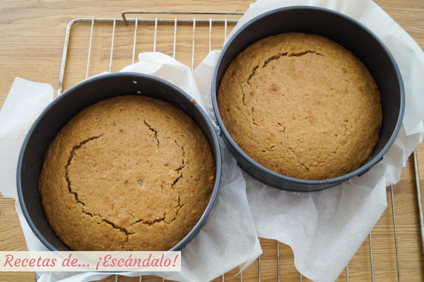 Bizcochos de zanahorias para la carrot cake