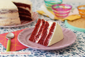 Tarta Red Velvet americana. Receta paso a paso