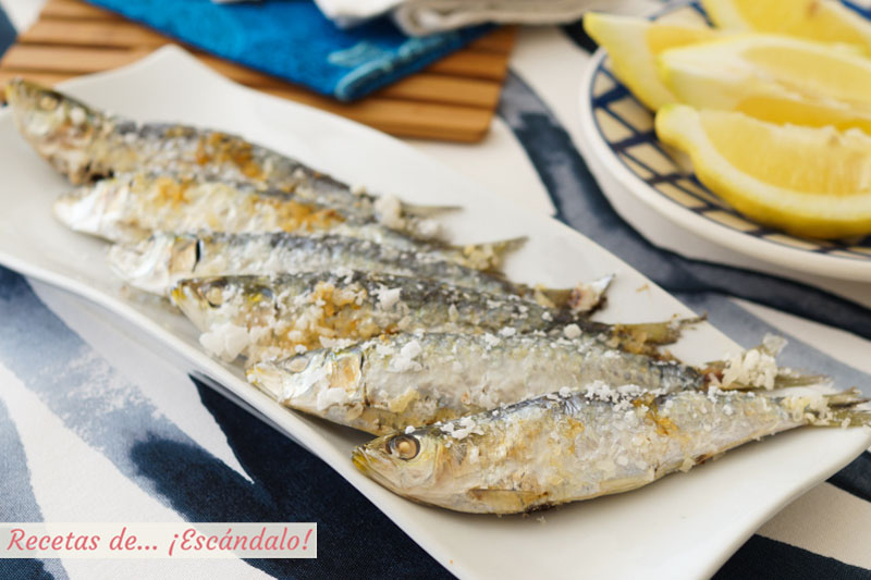 Sardinas al horno, muy faciles y con trucos contra el olor