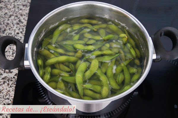 Como cocinar edamame