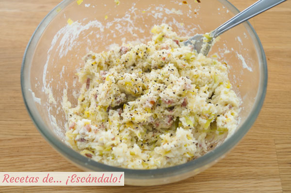 Relleno para patatas rellenas al horno