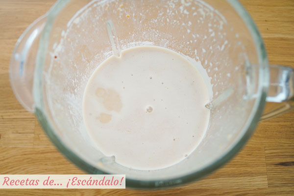 Ingredientes flan de turron casero